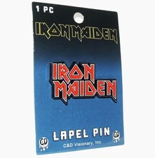 Iron Maiden Logo Lapel Pin Heavy Metal