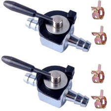 Fuel Shut Off Valve 1/4 in Inline 2 Pcs 180 Degree Cut Off Gas Valve