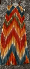 Women’s Beautiful Summer Long Dress Size L 12-14 Brand New With Tags
