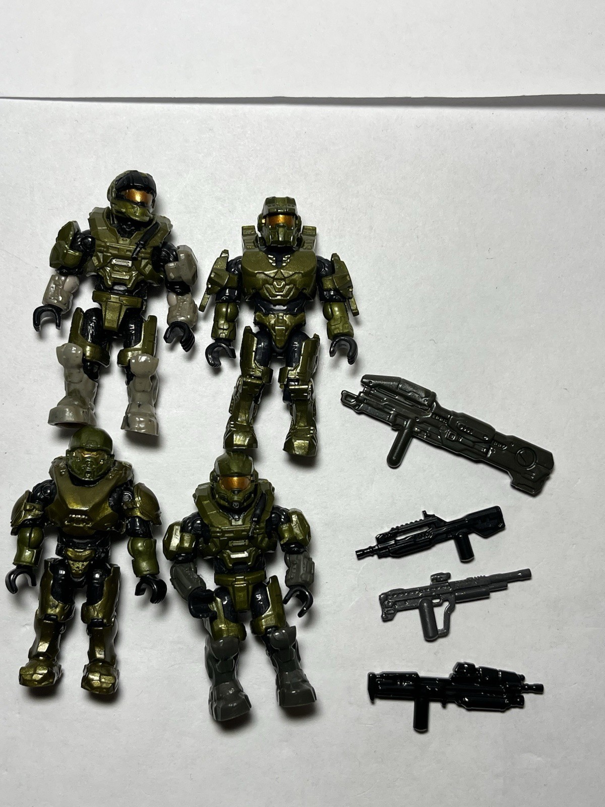 Halo Mega Construx Spartan Centurion Athlon Commando Hazop Metallic Green Lot