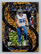 Braden Fiske 2024 Panini Select #171 Gold Disco Prizm #/10 RAMS Rookie