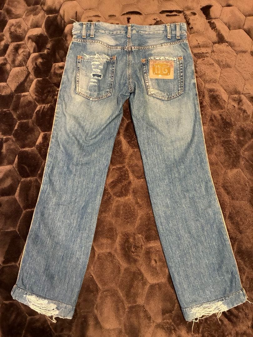 Dolce Gabbana Python Logo Plate Denim - image 5