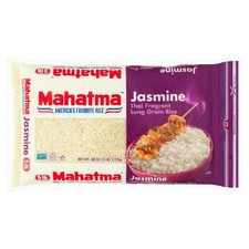 Mahatma Jasmine Thai Fragrant Long Grain Rice, Gluten Free, 80 oz 5 lbs 2.27kg