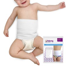 BABY BLOWOUT BLOCKER Pediatric Ostomy Wrap Mild Compression Size 1, White