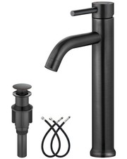 Vessel Sink Faucet   SUS304 Stainless Steel Tall Bathroom Faucet,Single Lever...