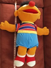 HUGE Sesame Street Ernie Muppet 29" TALL Plush Stuffed Animal Vintage