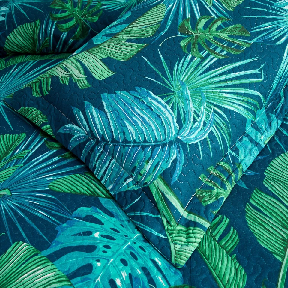 Bedspread Coverlet Set King Size Quilts Bedding Leaves Quilts Spring Summer - Image 4 of 4