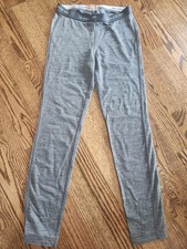ICEBREAKER MERINO Lightweight Unisex Kid  s Gray Leggings Size 10 Years