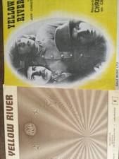 2 copies of sheet music "Yellow River"