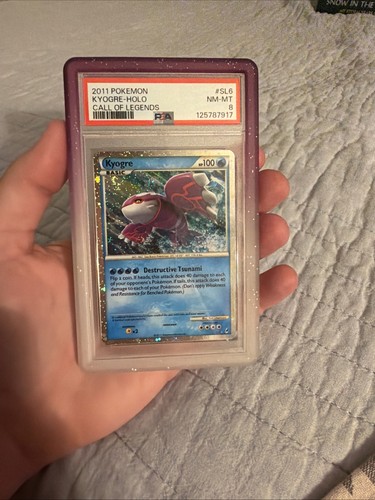 2011 POKEMON CALL OF LEGENDS #SL6 KYOGRE-HOLO PSA 8 Swirl