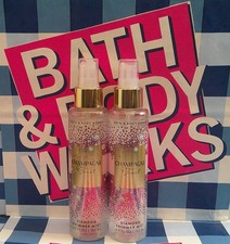 Bath  Body Works CHAMPAGNE TOAST Diamond Shimmer Mist Lot of 2 NEW