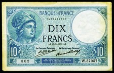 FRANKREICH. 10 Francs 1931. 73d