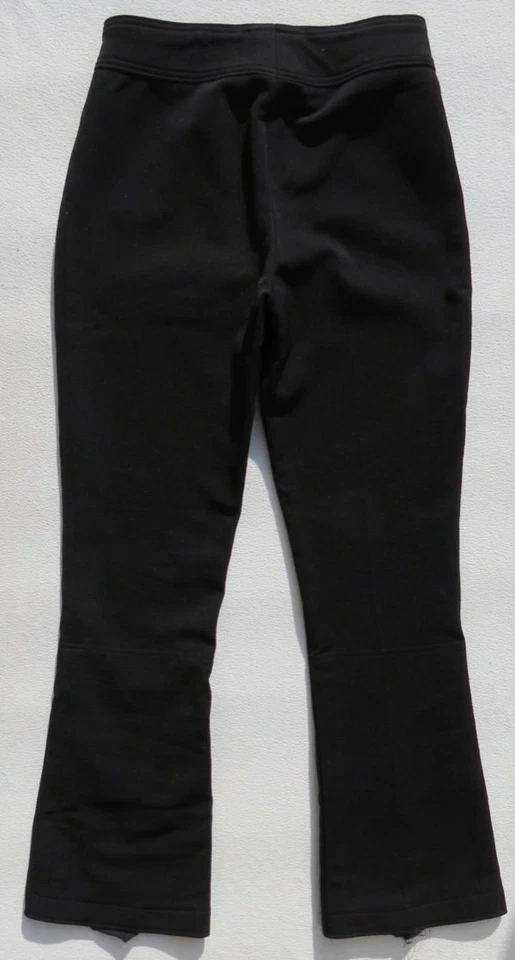 Vtg Black Snow Ski Pants Washable Stretch Wool USA Women’s 8 10 Tag 12 Long - Image 2 of 4