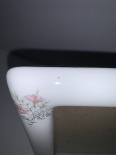 Vintage 1980’s Ceramic Picture Frame Pink White Florals Cottage Granny Core - Picture 8 of 16