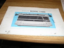 ROYAL660  TYPEWRITER  OPERATING MANUAL- SEE PICTURES thumbnail
