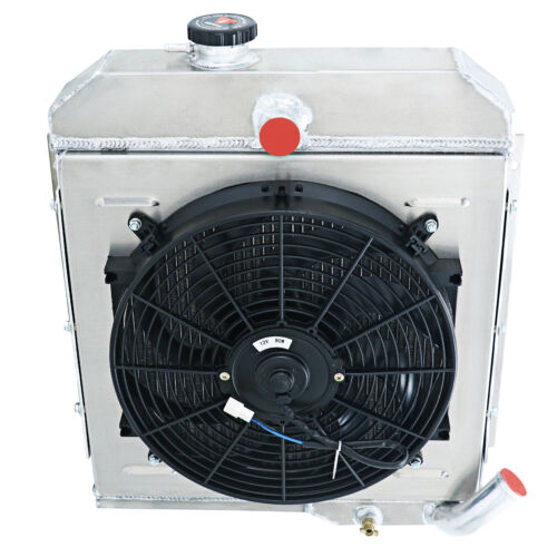 4 Row Radiator Shroud Fan For 1965-1971 67 69 Jeep CJ5 3.7L Buick V6 Engine - Picture 3 of 11