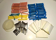 Vintage Mixed Lot of 55 complete Permanent Hair Rods w/ End Papers and Hair Pins