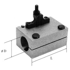 Porta utensili per bussola 40 x 120 mm Fervi t00b/s
