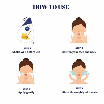 nivea face wash milk delights moisturizing honey