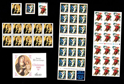 1995 Choice of Christmas Booklets Panes or Single 3003-3013! MNH US Stamps