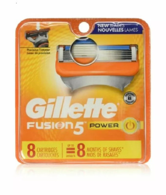 Gillette Fusion5 Power Razor Blade Refills, 8 Cartridges BNIB