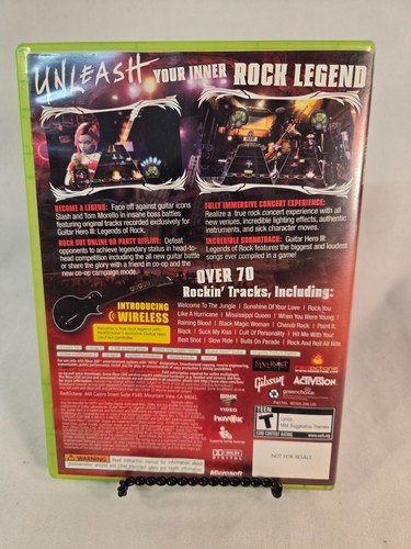 Guitar Hero III 3 Legends of Rock (Xbox 360, 2007) Completo con Manual; Probado - Imagen 2 de 3