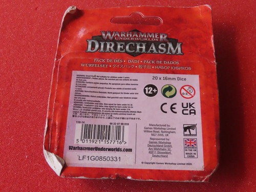 BESCHÄDIGTE BOX!!! Games Workshop Warhammer Direchasm Würfel Underworlds Death Pack - Bild 2 von 2