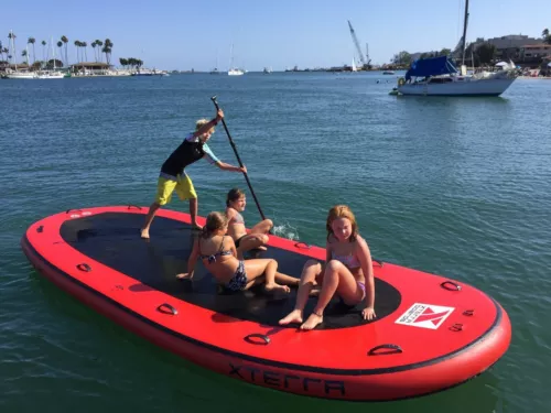 Inflatable PVC Oversized SUP Paddle Board Surf Board Raft Boat