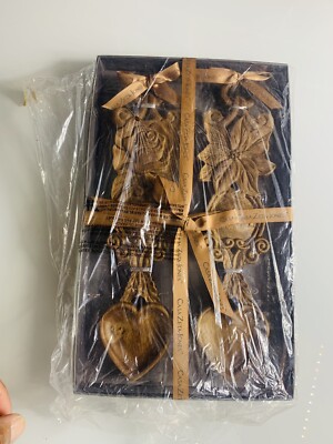 Casa Zeta-Jones Set of 2 Traditional Welsh love Spoons