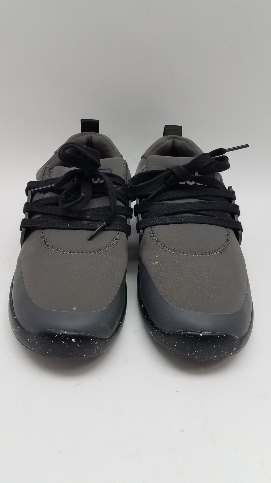 Men's SNIBBS Gray Black Lace Shoes 9 - image 2