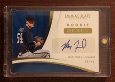 MAX FRIED 2018 PANINI IMMACULATE ROOKIE DEBUT AUTO AUTOGRAPH RC YANKEES 6/99