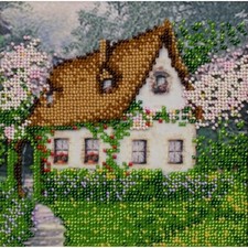 Bead Embroidery Kit Spring DIY VDV Bead needlepoint Beaded stitching Beadwork