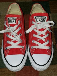 red converse youth size 4