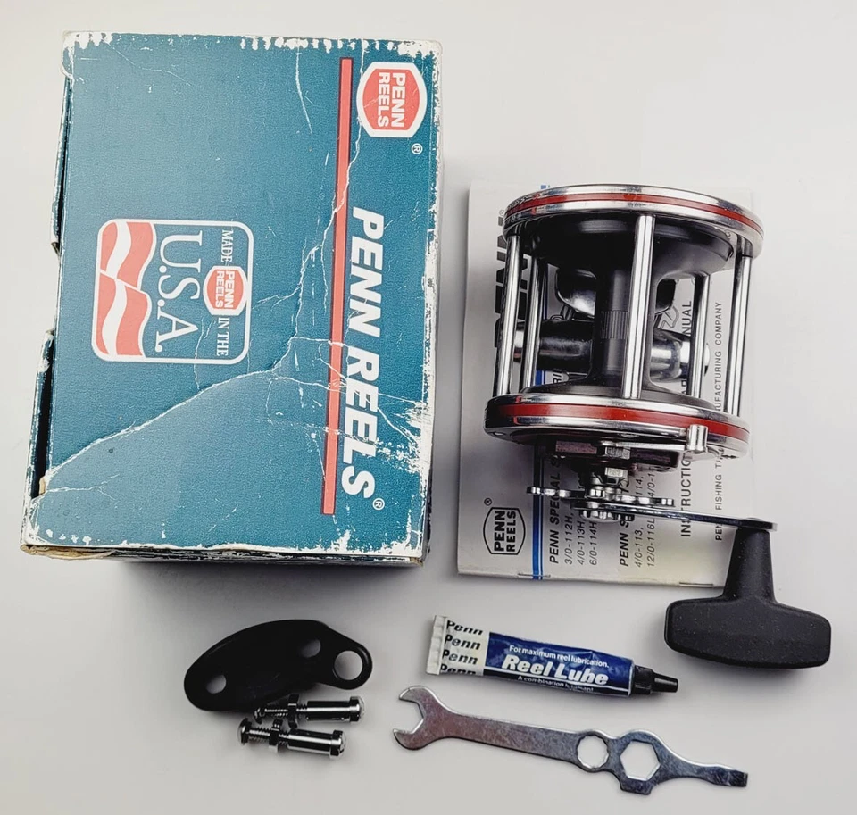 New Penn 112H 3/0 Senator Reel - boxed,usa made,high speed,aluminum spool[J14-9] - Image 2 of 4