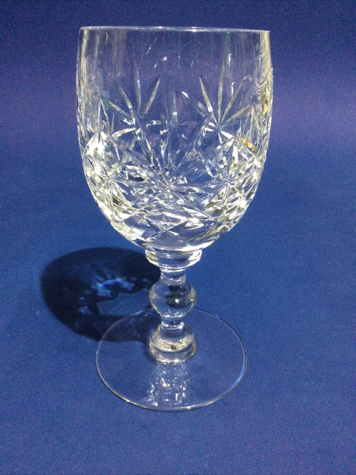 Crystal Glass 2 x Hand Cut Lead Crystal Wine Glasses eBay