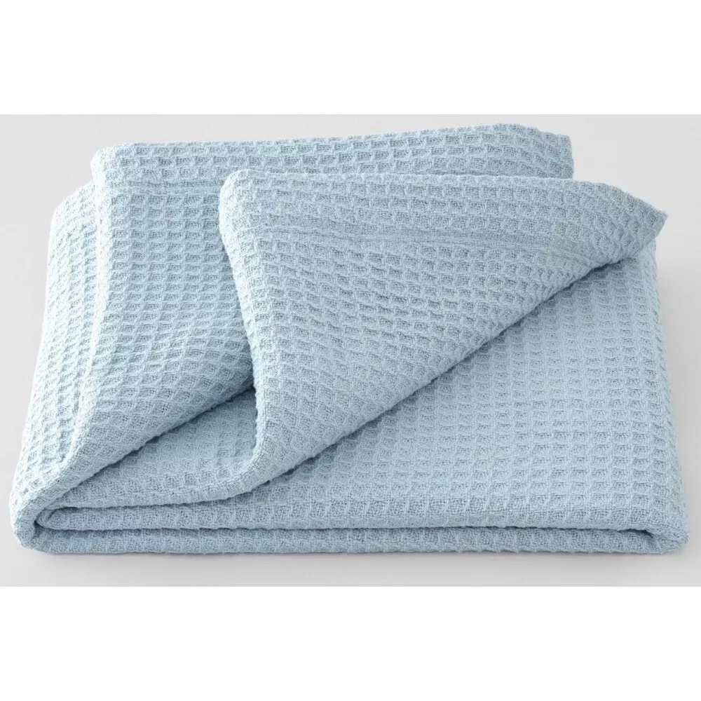 NEW Sheridan Cotton Waffle Queen King Blanket Haze eBay