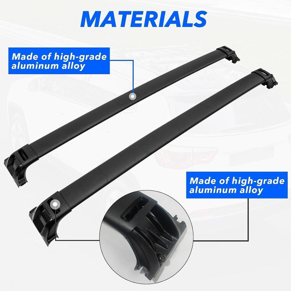 Cross Bars for Toyota Sequoia 2023-2024 Rails Replace OEM PT767-0C660 ...