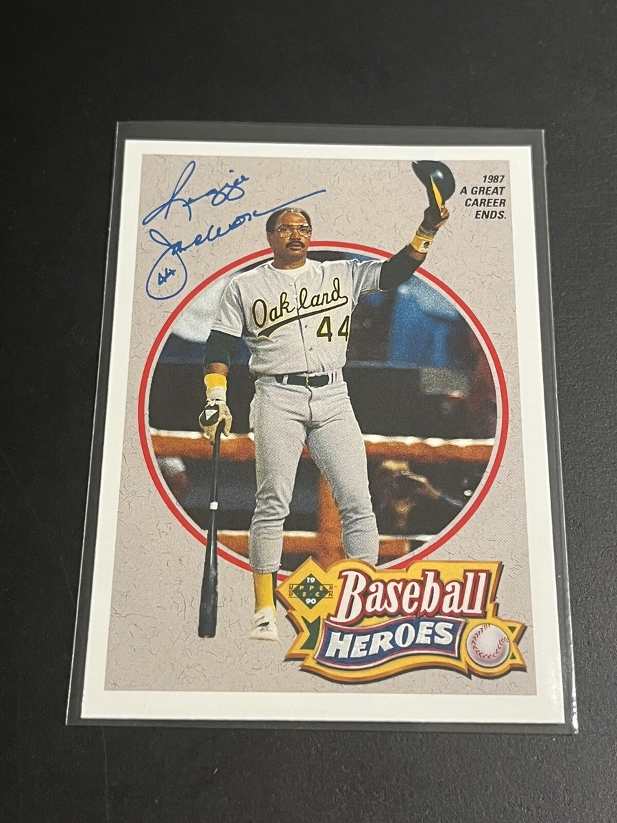 1990 Upper Deck Baseball Heroes #8 OF 9 Reggie Jackson - Oakland