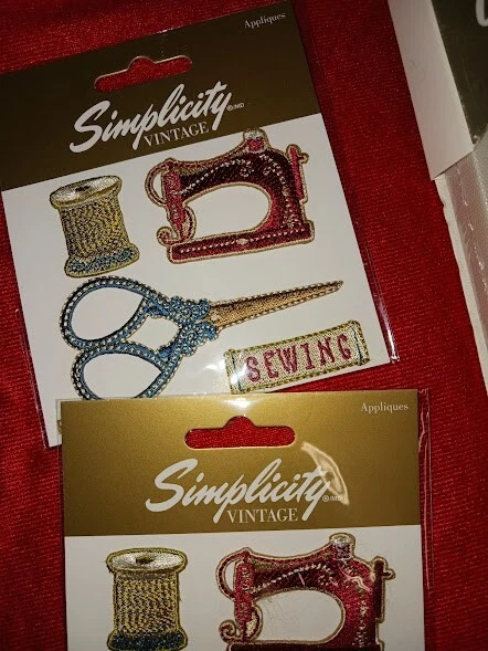 Simplicity Vintage 1960's Lot. Canvas Wall Décor. 8 Embroidered Patches.  New - Image 2 of 4