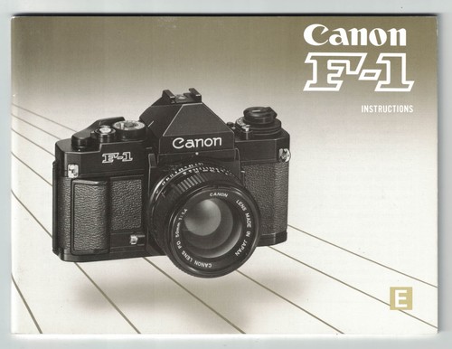 CANON "NEW F1" ORIGINAL PAPER INSTRUCTION MANUAL (CA2028)