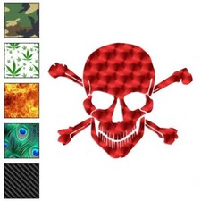 Skull Bones Pirate, Vinyl Decal Sticker, 40 Patterns 3 Sizes, 645