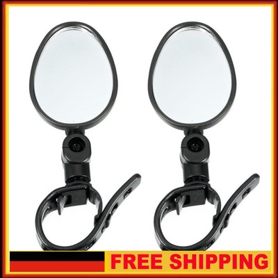 2pcs Bike Rearview Mirror 360 Degree Rotatable Scooter Reflector for M365