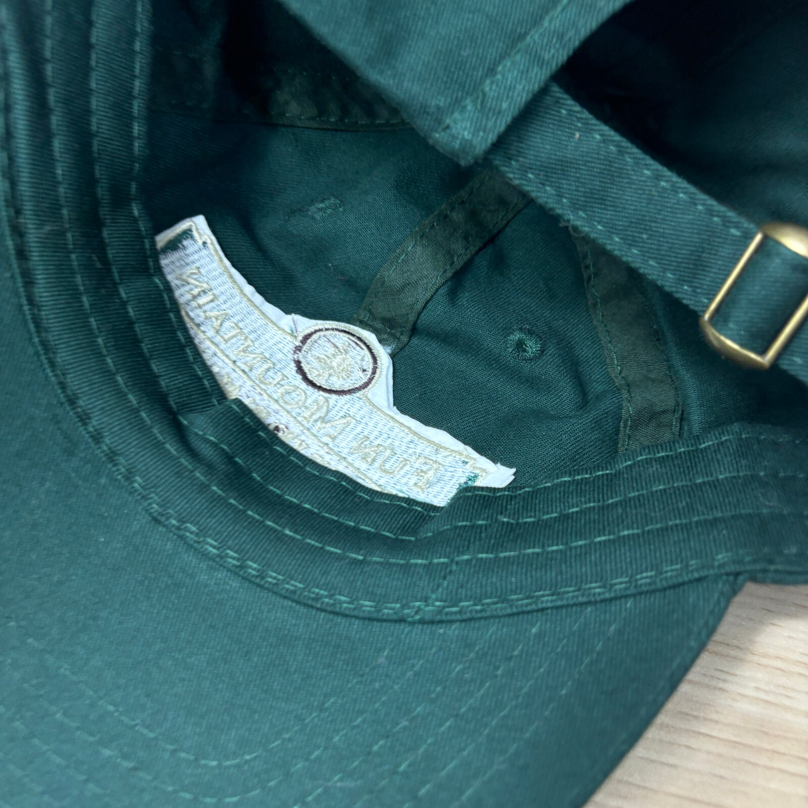 Fun Mountain Hat Cap Strap Back Green Ridgedale M… - image 8