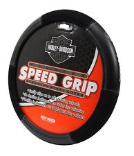 Harley Davidson Speed Grip Black Steering Wheel Cover Gray Bar Shield