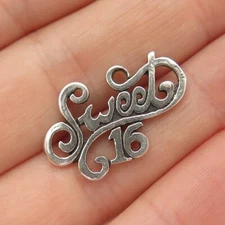 925 Sterling Silver Vintage Sunwest "Sweet 16" Slide Pendant
