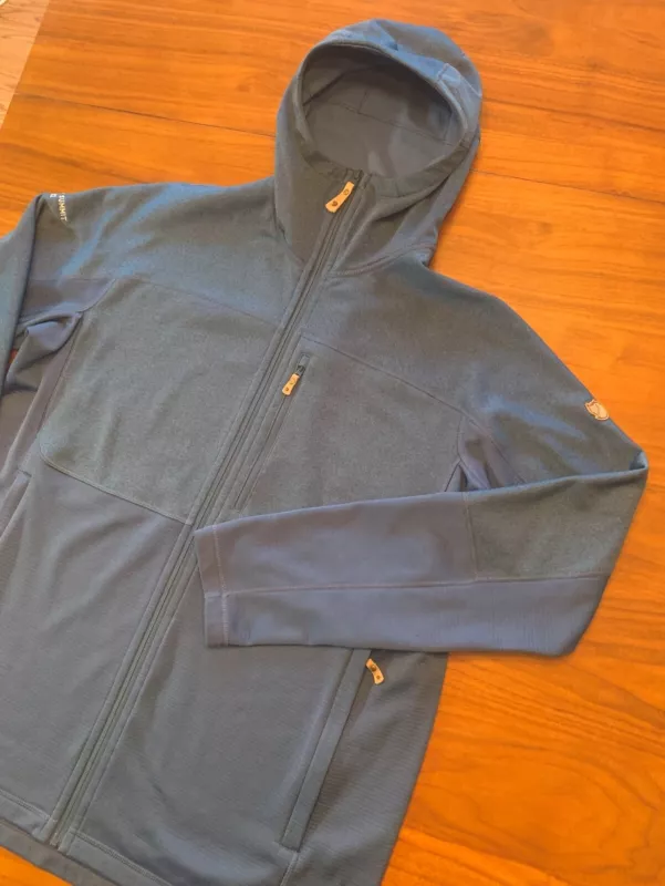 fjallraven full zip abisko trail fleece hooded hiking jacket