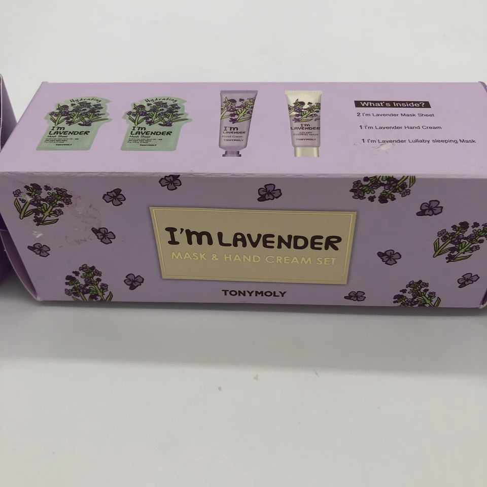 Tony Moly I'm Lavender Mask And Hand Cream  Set New In Box - Image 3 of 4