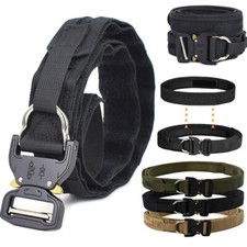 Tactical Quick Release Battle Belt 2 Layer MOLLE Heavy Duty Metal Buckle Belt