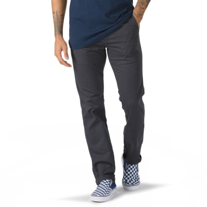 Мужские брюки Vans Authentic Chino Asphalt из прочного эластичного материала зауженного кроя 10490₽