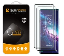 2X Supershieldz Full Cover Tempered Glass Screen Protector for TCL 20 Pro 5G